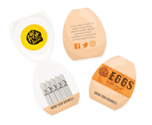 egg-shaped Easter seedsticks
