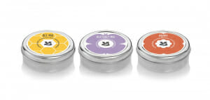 Three Custom Printed Seedball Tins