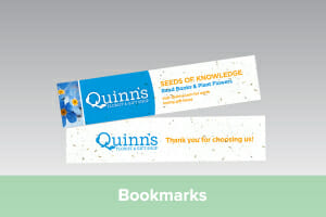 Seed Paper Branded Bookmarks