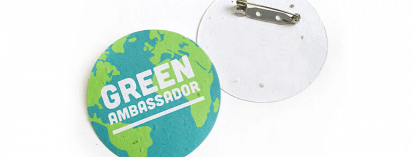 Biodegradable Button Badges made from Seed Paper