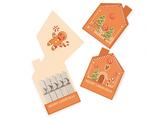 Corporate Gifts - Gingerbread House Seedsticks