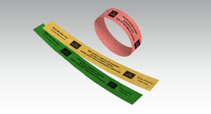 Social Distance Wristbands made from Seed Paper - Red, Amber and Green colours