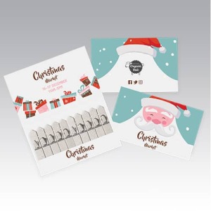 Seedstick Pack printed with Santa Imagery
