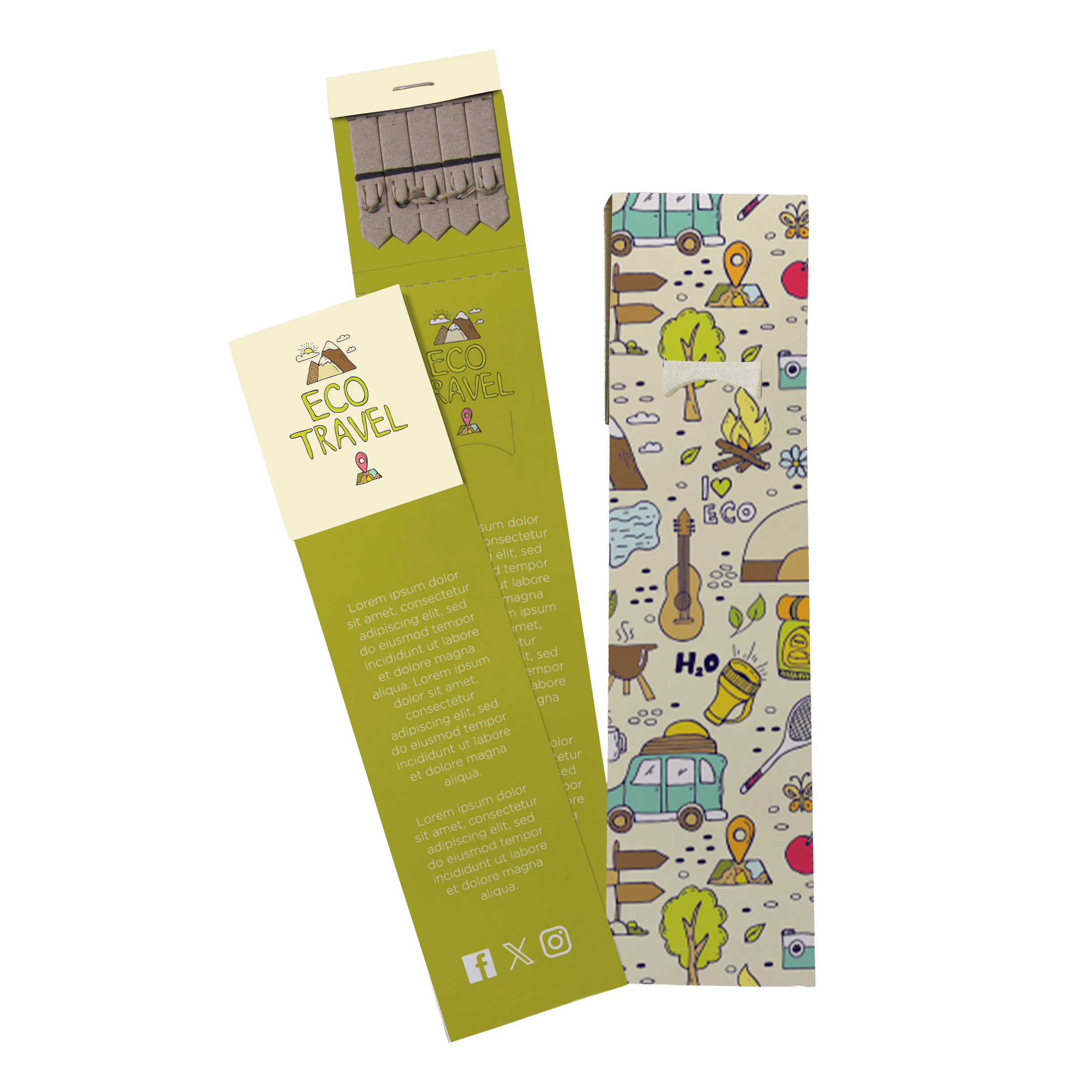 Bookmark Seedsticks® - Example Artwork (3D) (SST-010) - Branded 1