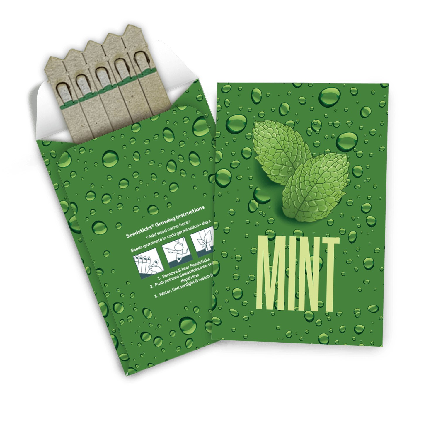 Medium Seed Packet Envelope - Gloss - Example Artwork (3D) (SPK-021)