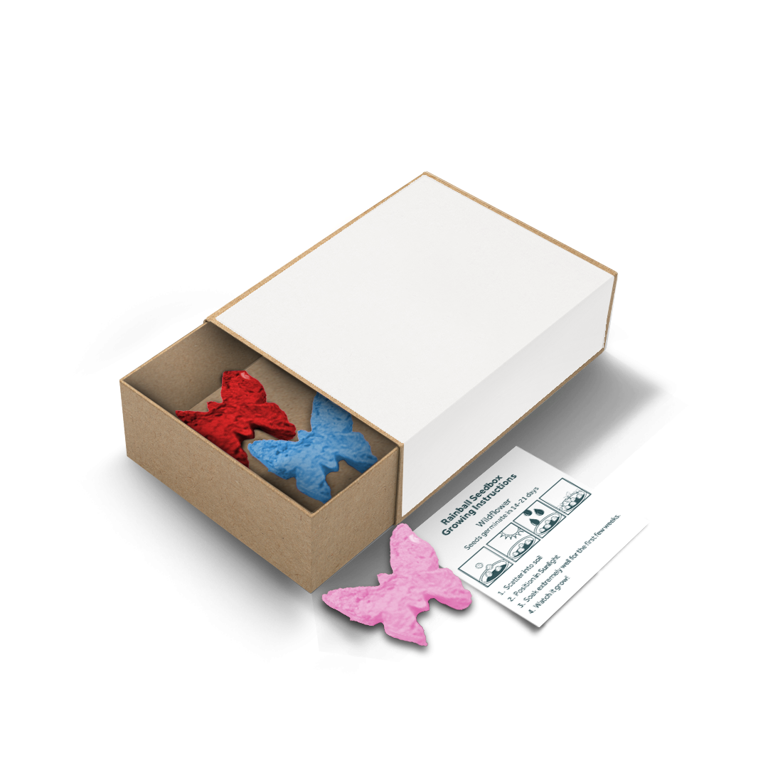 Rainball Seedboxes - Example Artwork (3D)_Butterfly Shape_Unbranded (GGS-010)
