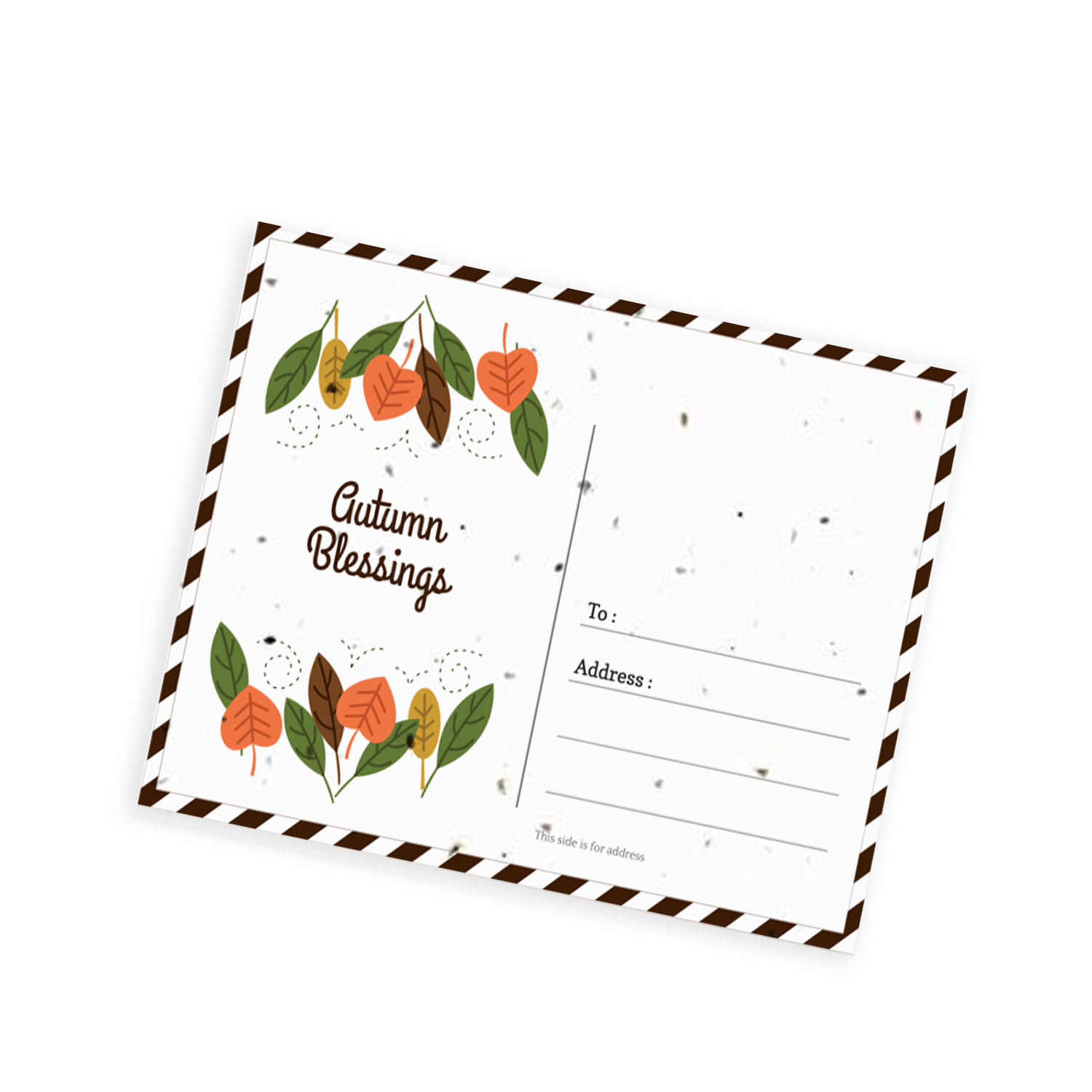 Seeded Paper Postcard A6 (1PP) - Example Artwork (3D) (SPR-032)