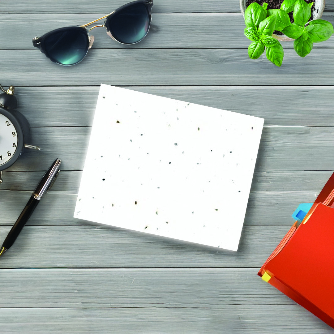 Seeded Paper Postcard A6 (1PP) - Example Artwork (3D) (SPR-032) Lifestyle Unbranded