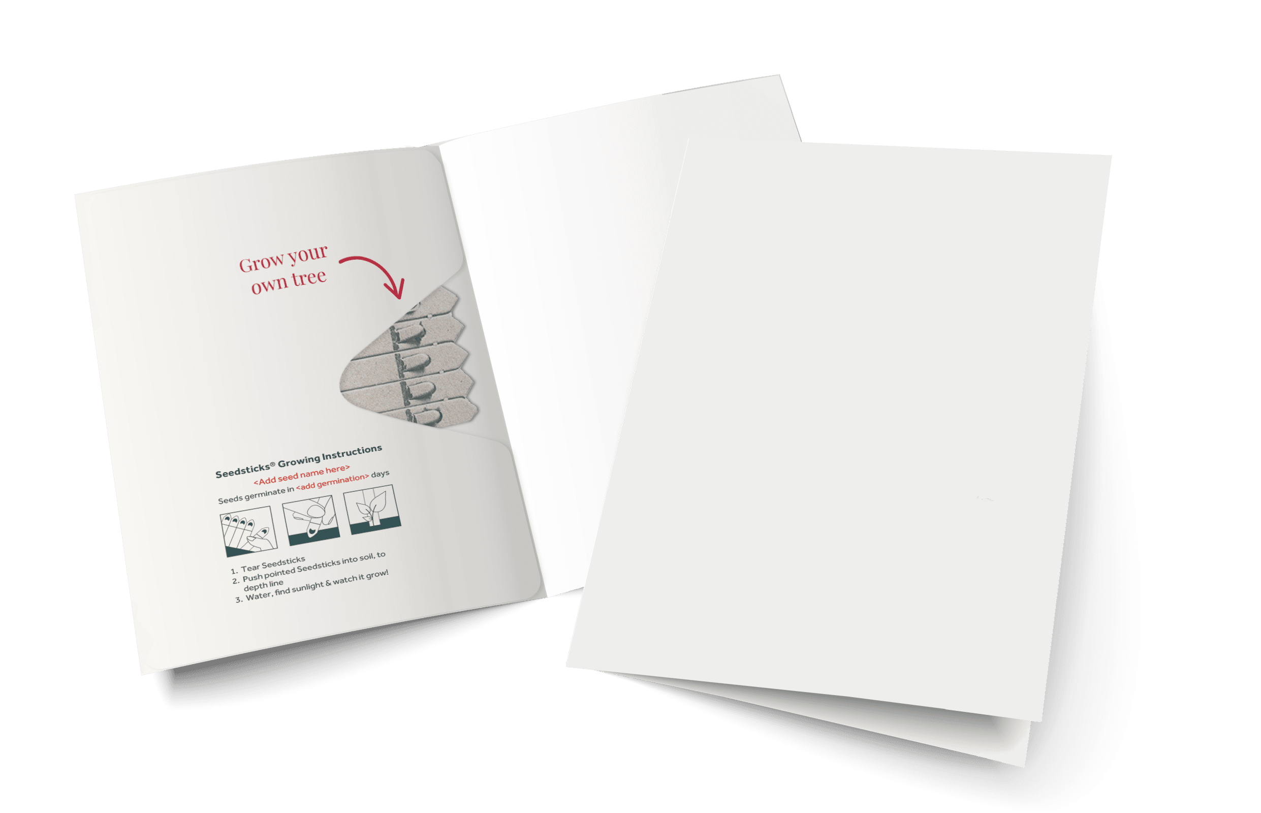 Seedsticks Greeting Card - Example Artwork (3D) (STA-005) Unbranded