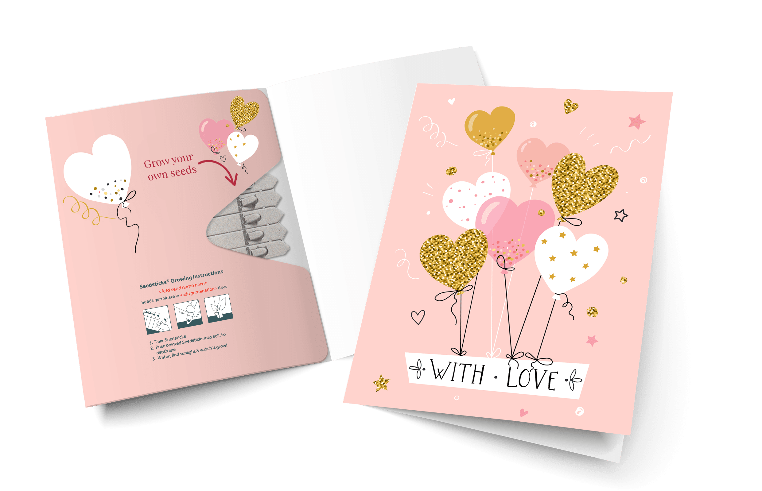 Seedsticks Greeting Card - Example Artwork (3D) (STA-005)