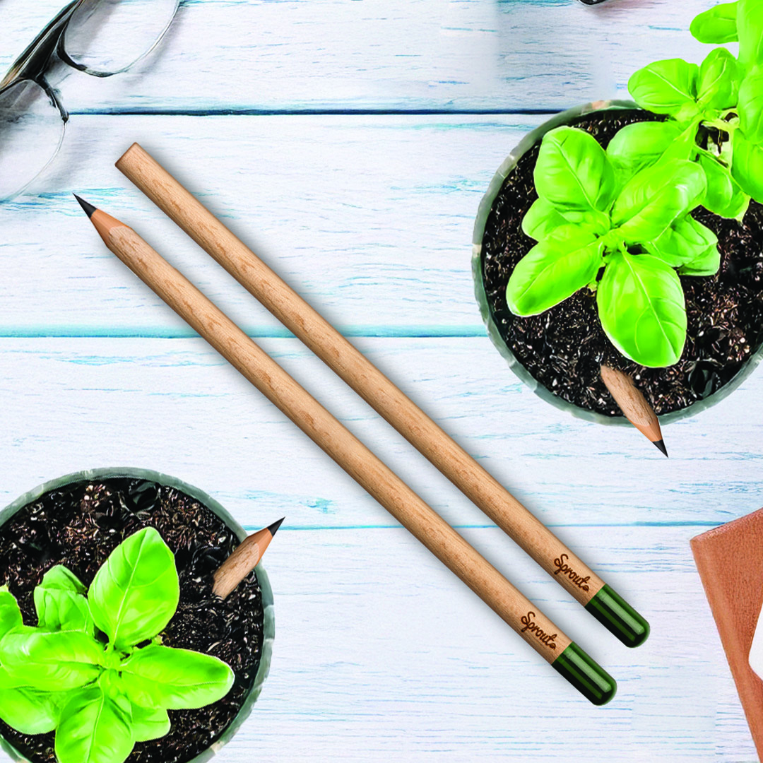 Sprout Customised Pencil - Example Artwork (3D) (STA-003) Lifestyle Unbranded