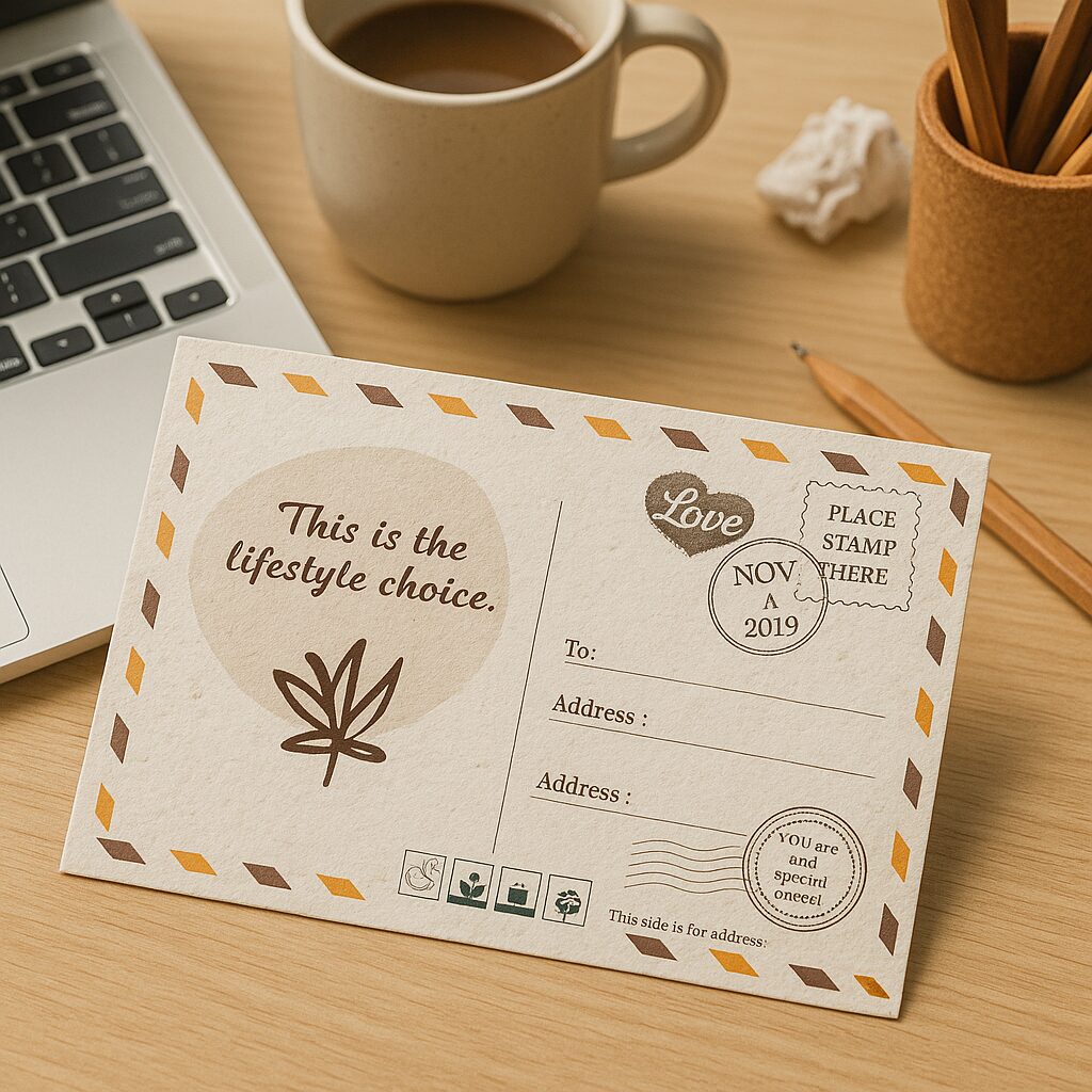 Seeded Paper Postcard A7 (1PP) - Lifestyle (SPR-053) 1