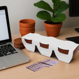 Trio of plant pot seed kits