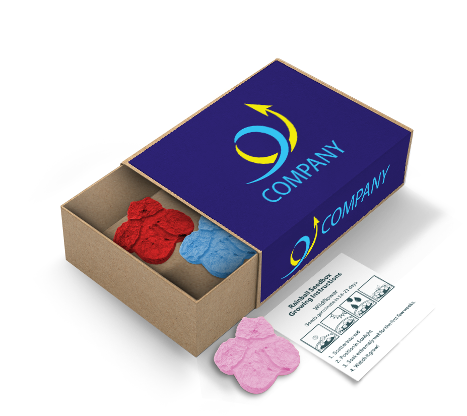 Rainball Seedboxes - Example Artwork (3D)_Bee Shape_(GGS-009)