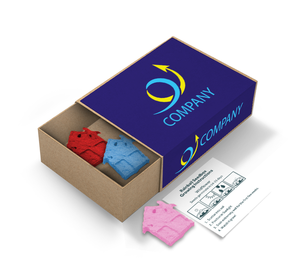 Rainball Seedboxes - Example Artwork (3D)_House Shape_(GGS-011)