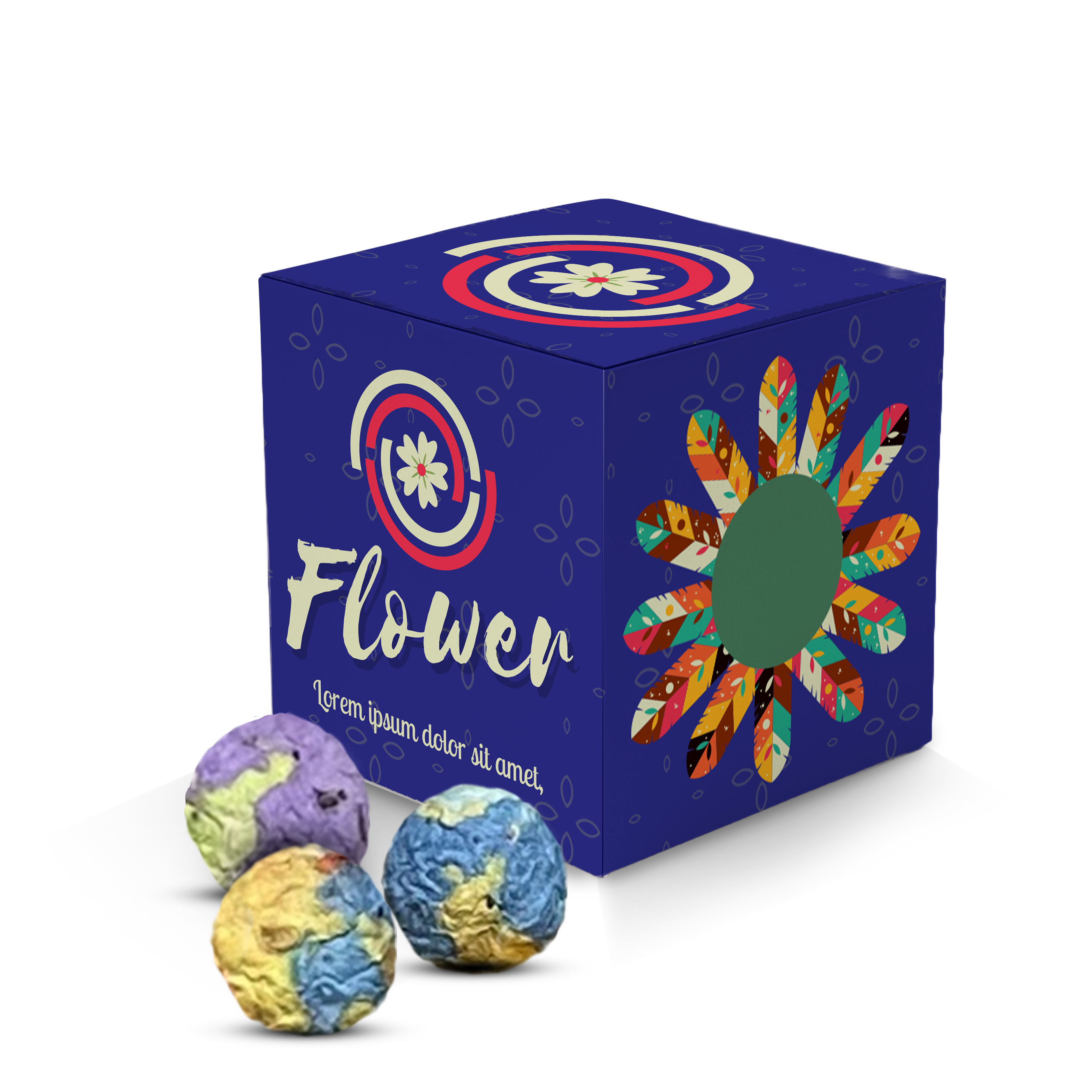 Rainballs Seed Cubes - Example Artwork (3D) (GGS-009)
