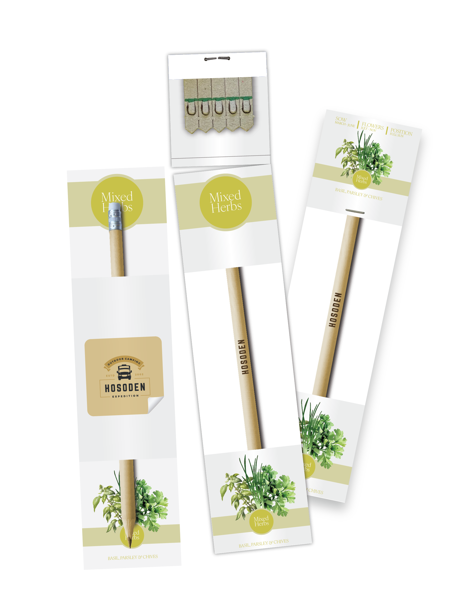 Essential Pencil Seedsticks - Example Artwork (3D (Herb mix)