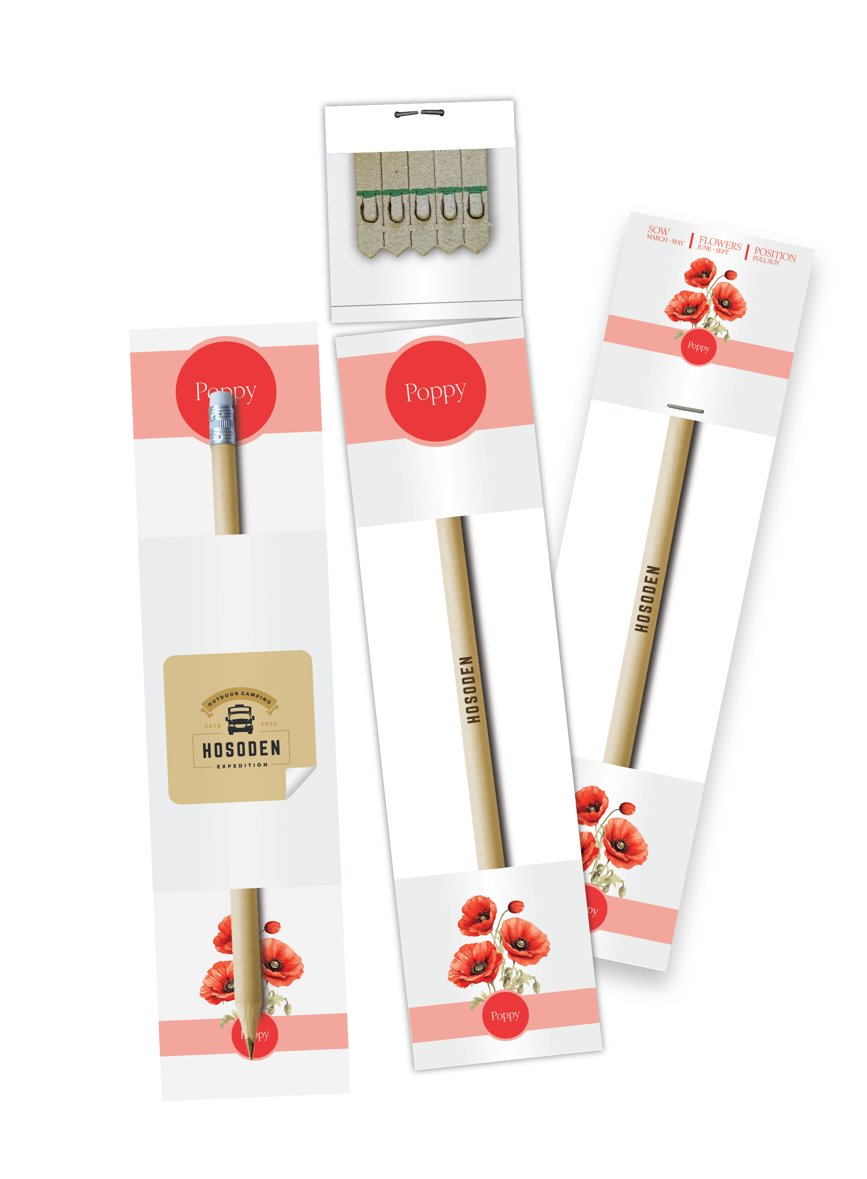 Essential Pencil Seedsticks - Example Artwork (3D (Poppy)