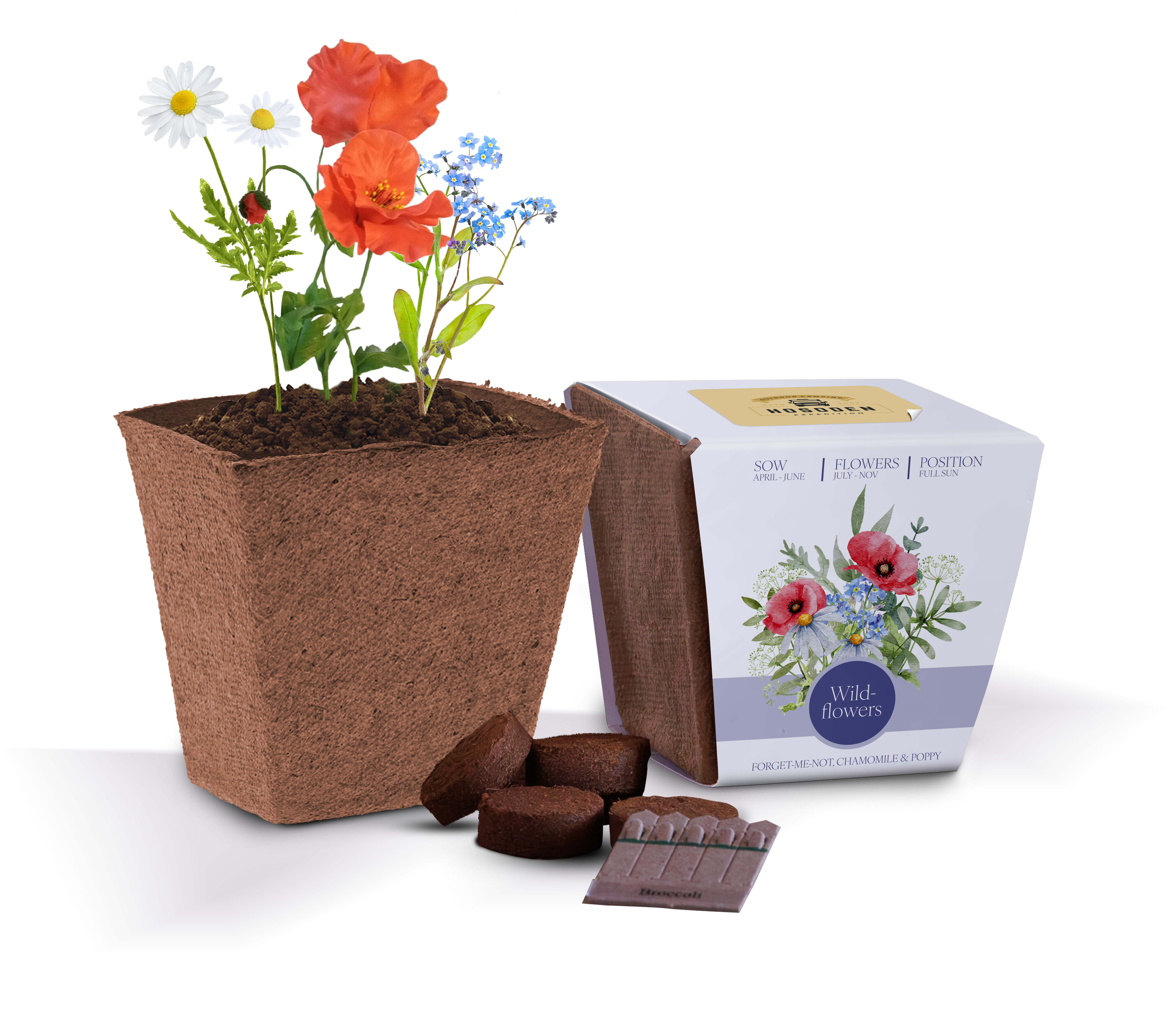 Essentials Bio Pot Gardens - Example (Wildflower Mix) (3D)