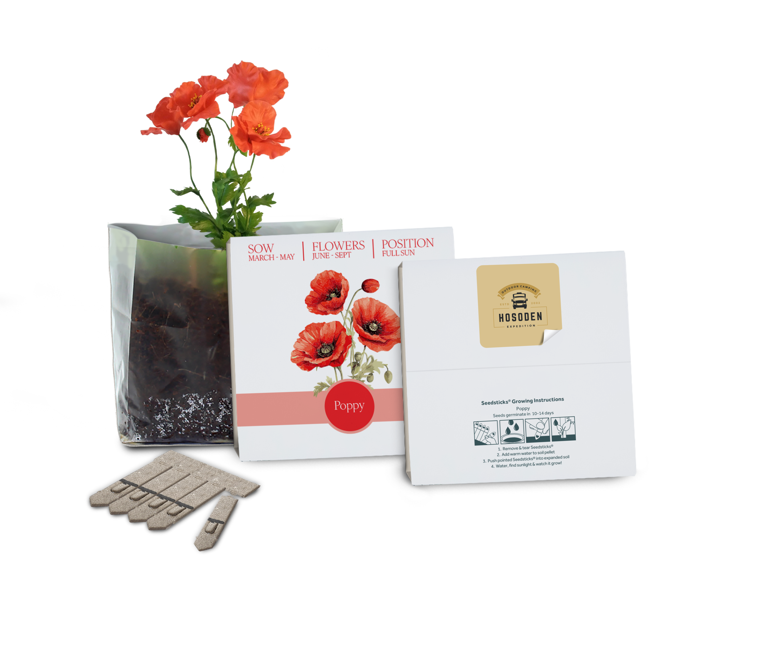 Essentials Letterbox Gardens - Example Artwork 3D (Poppy)