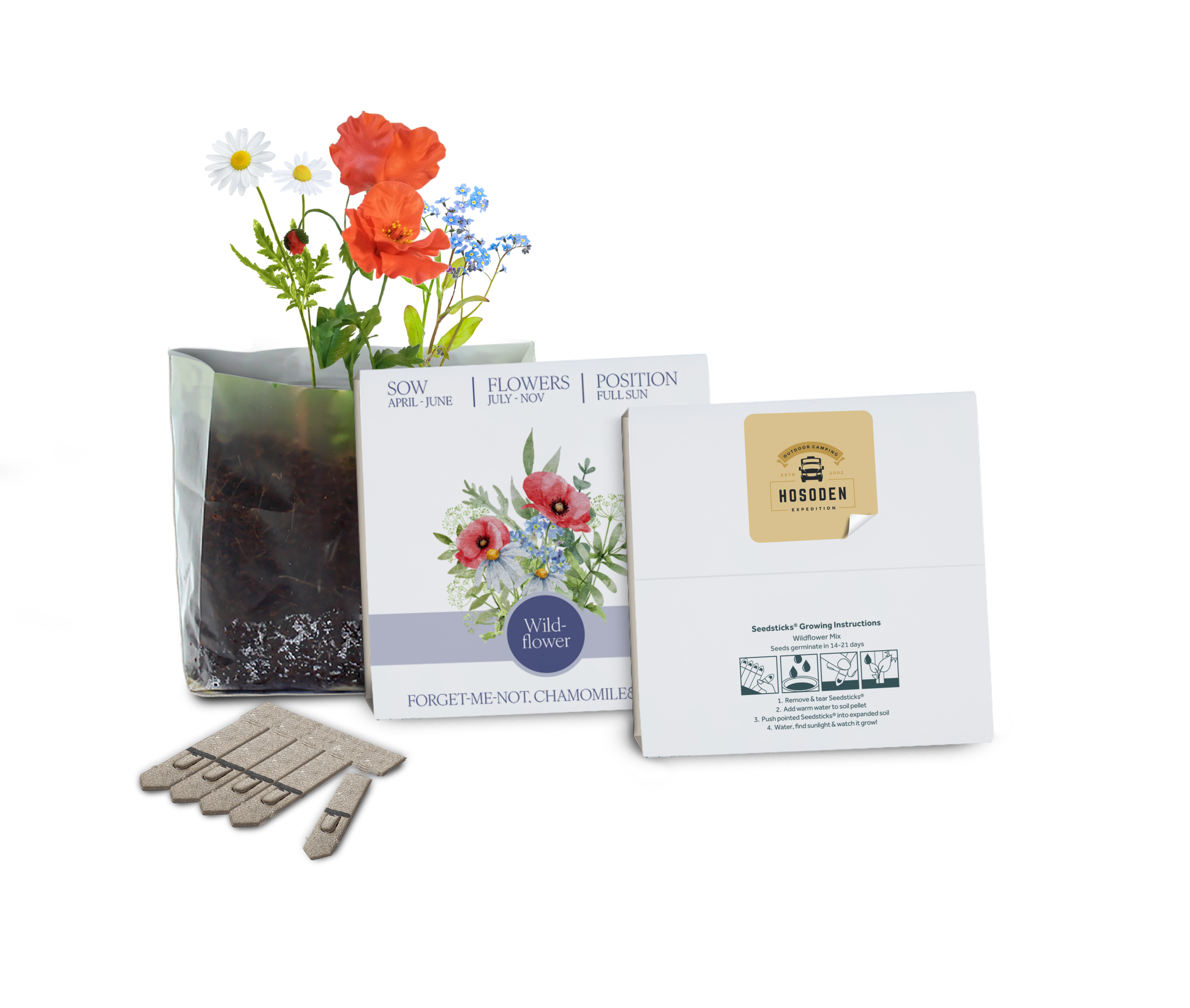 Essentials Letterbox Gardens - Example Artwork 3D (Wildflower)