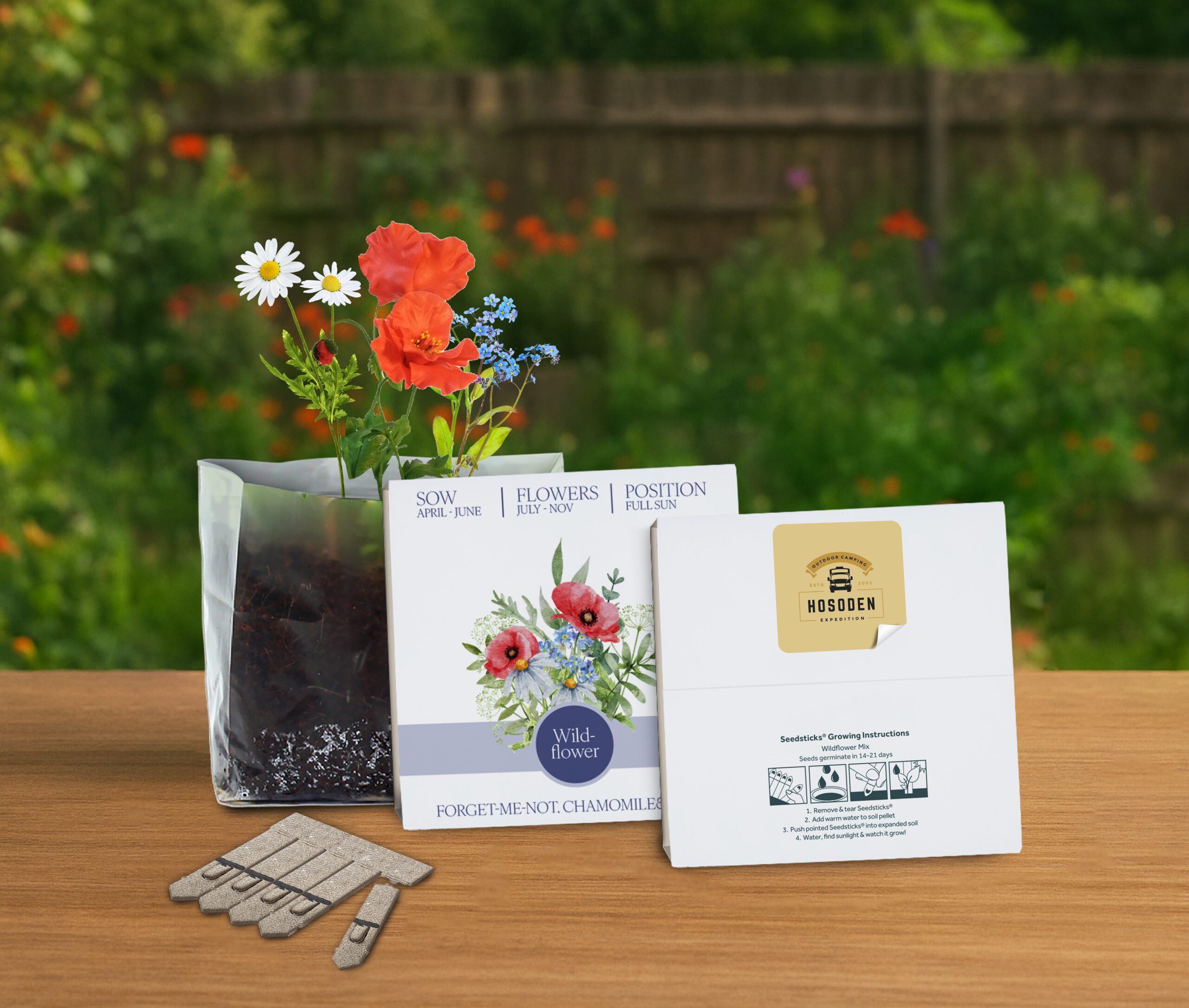 Essentials Letterbox Gardens - Example Artwork 3D (Wildflower)_Lifestyle image - Branded