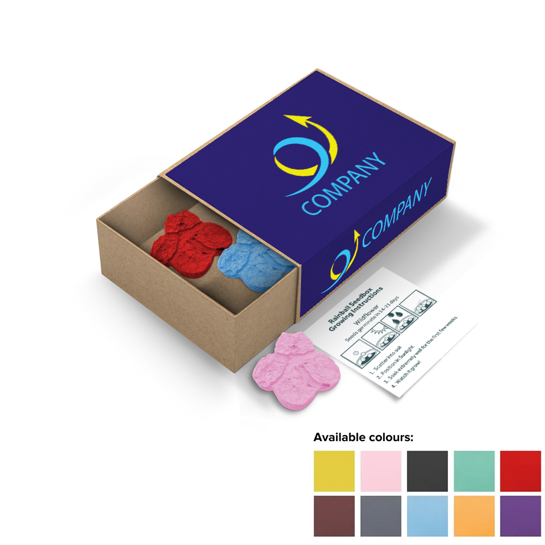 Rainball Seedboxes - Example Artwork - Available colours (3D)_Bee Shape_(GGS-012)