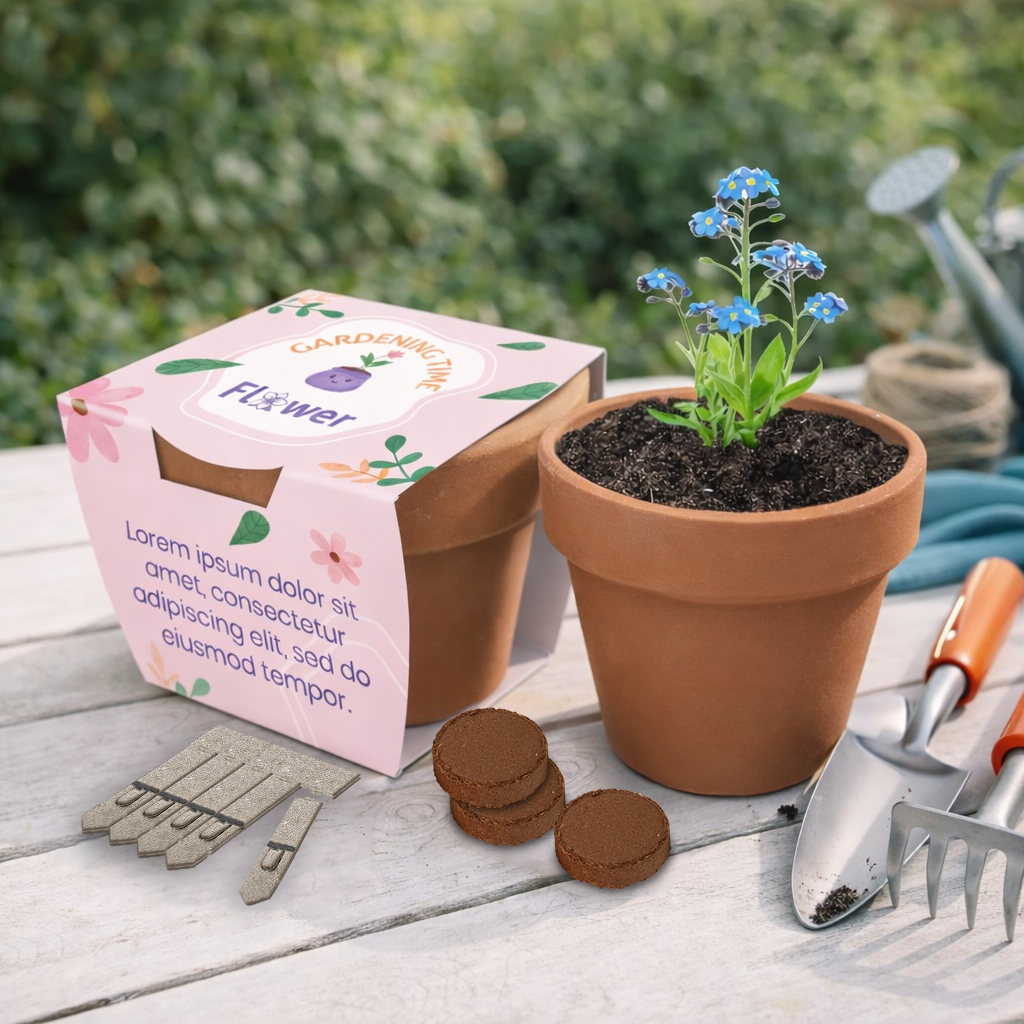 Large Clay Pot Gardens - Example Artwork 3D (GKS-033)-Lifestyle