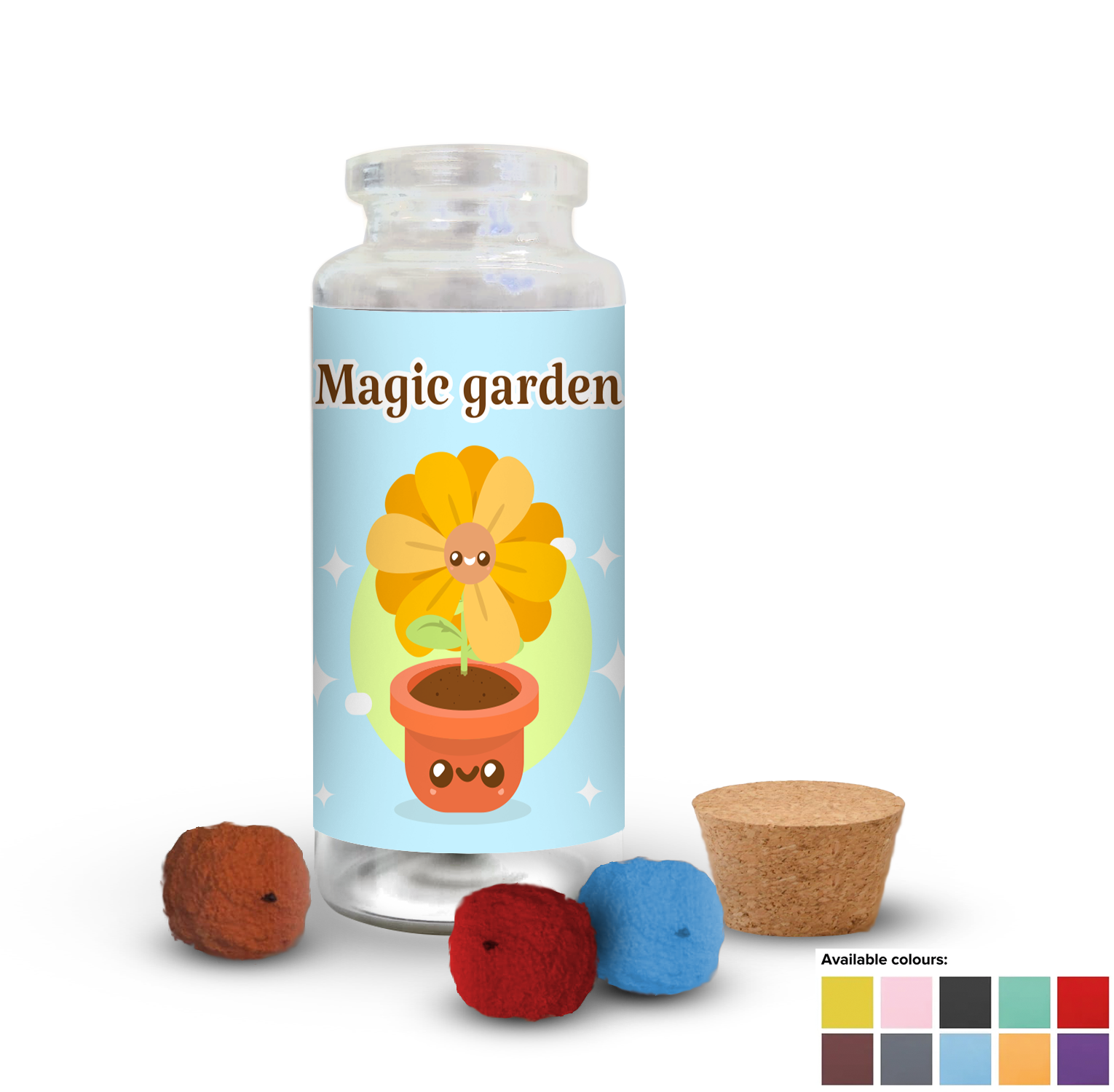 Rainball Jar - Example Artwork - Available colours (3D) (GGS-017)