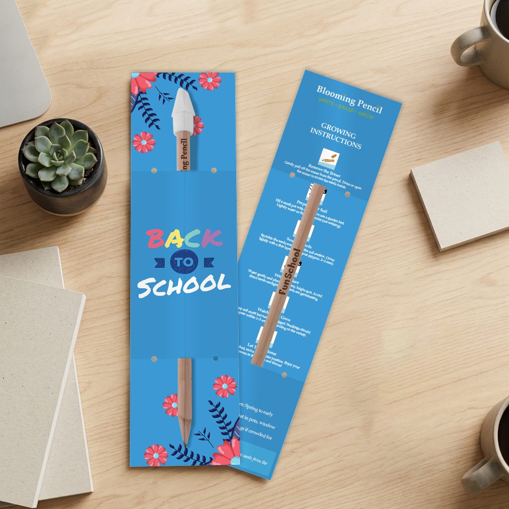 Blooming Pencil with Customised Sleeve - Example Artwork (3D) (STA-019) Lifestyle