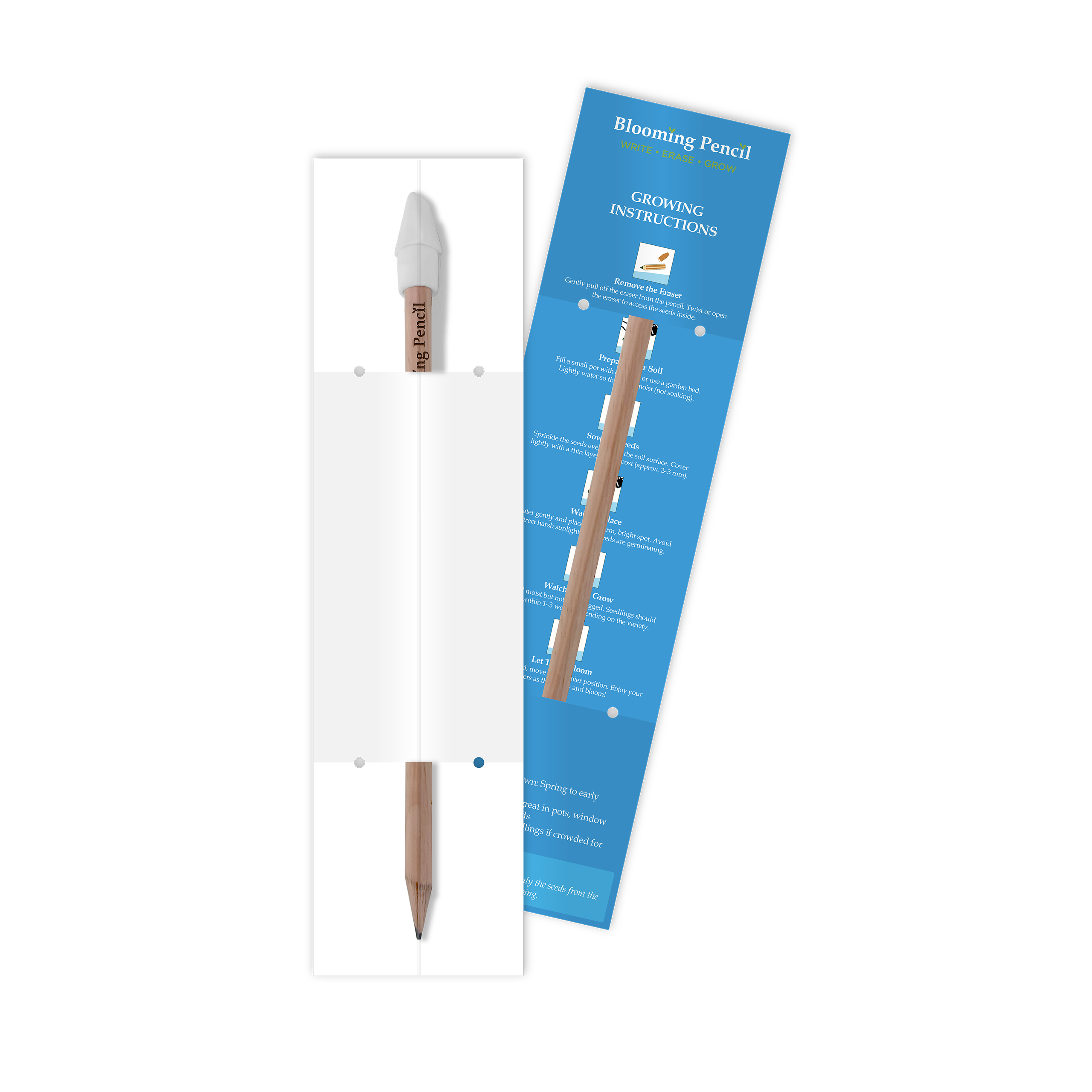 Blooming Pencil with Customised Sleeve - Example Artwork (3D) (STA-019) Unbranded