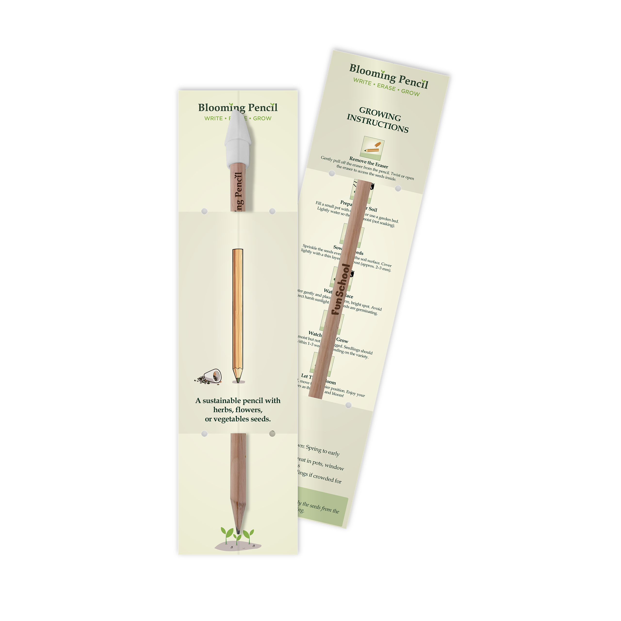 Blooming Pencil with Standard Sleeve - Example Artwork (3D) (STA-020)