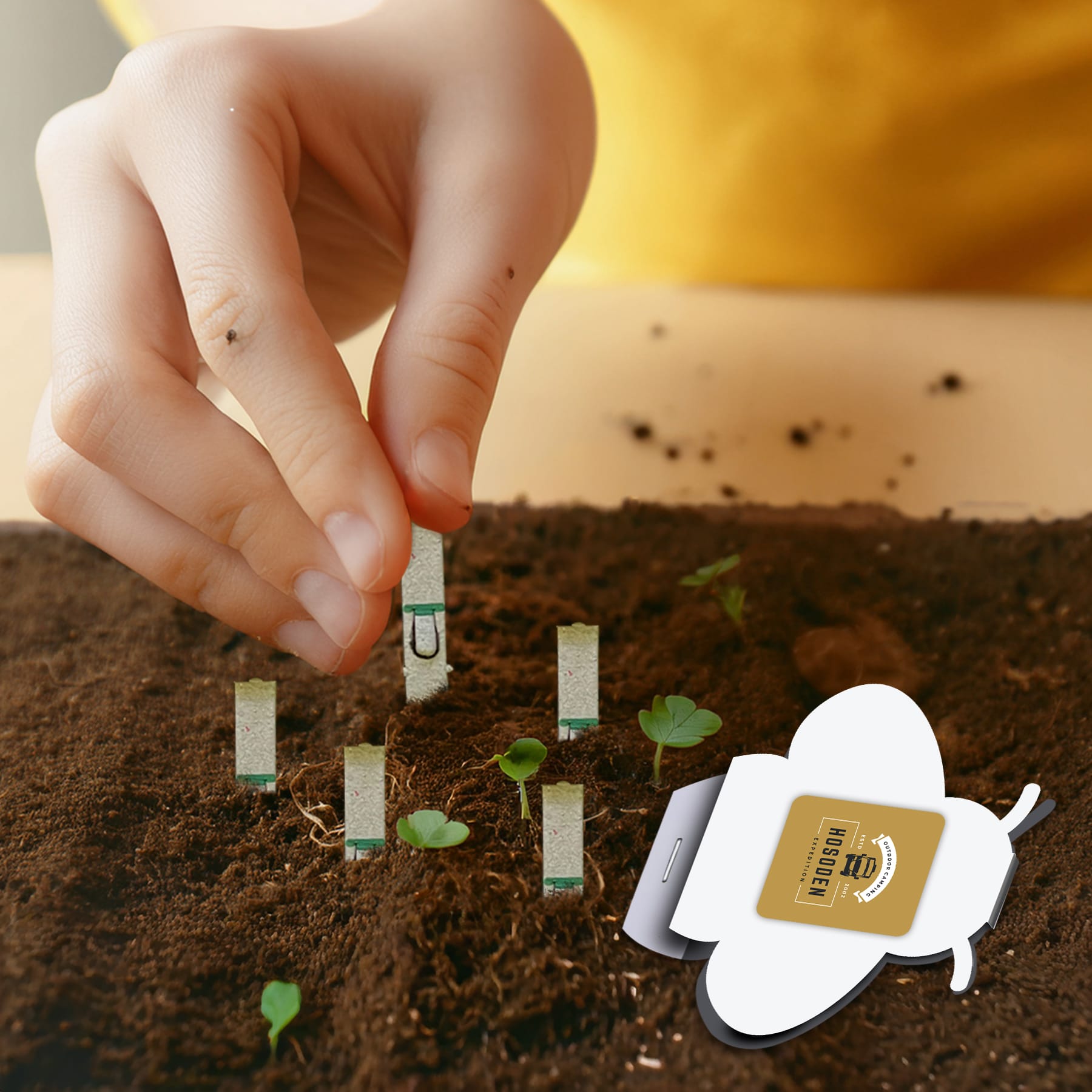 Essentials Bee Seedsticks® - Example Artwork (3D) Lifestyle Image