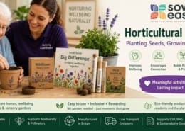 elderly lady doing horticultural therapy