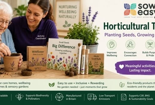 elderly lady doing horticultural therapy