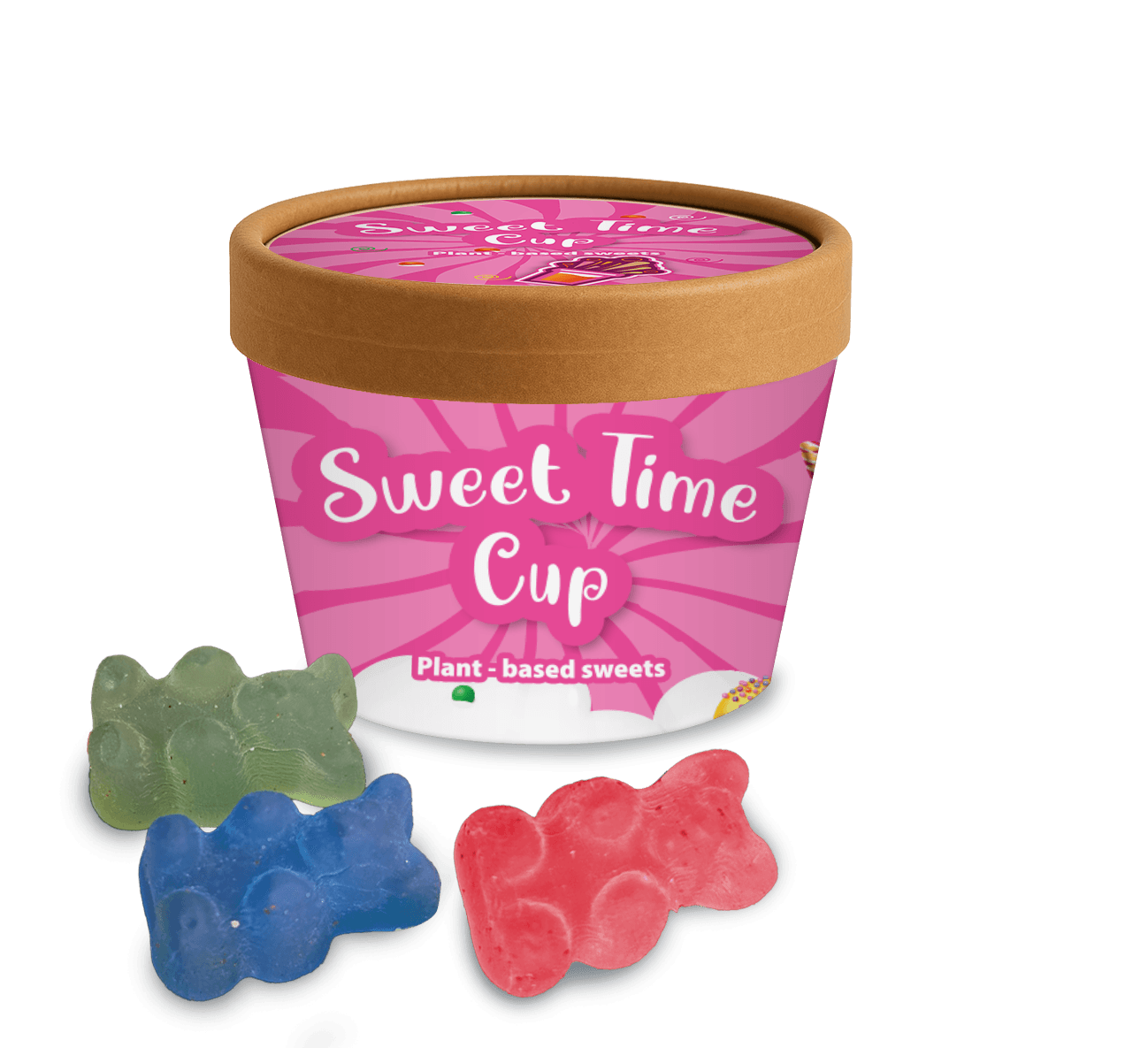Sweet Cup - Example Artwork Kraft (3D) (Gummy bears) (CON-003)