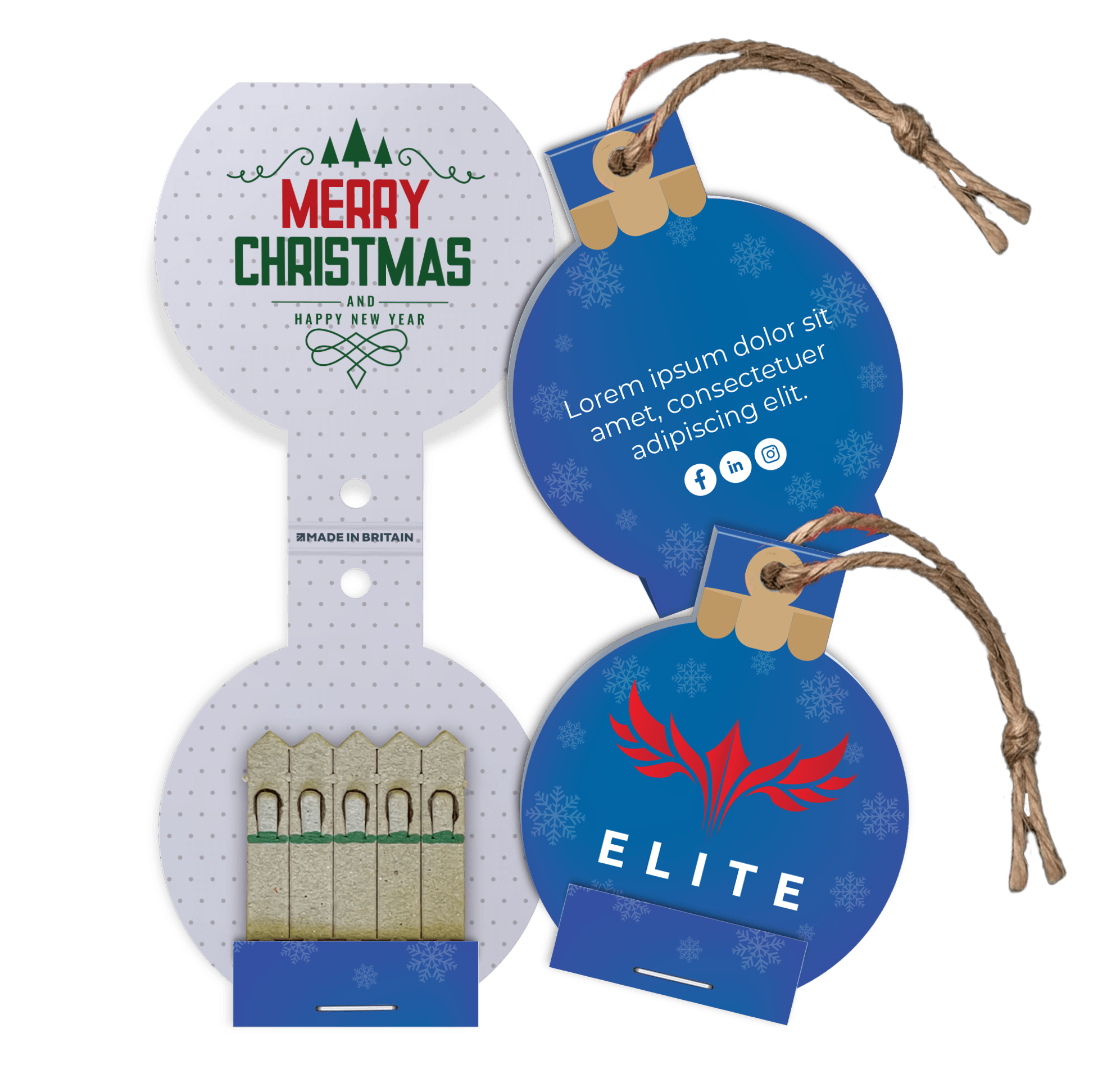 Christmas Bauble Seedsticks - Example Artwork (3D) (CHR-009)