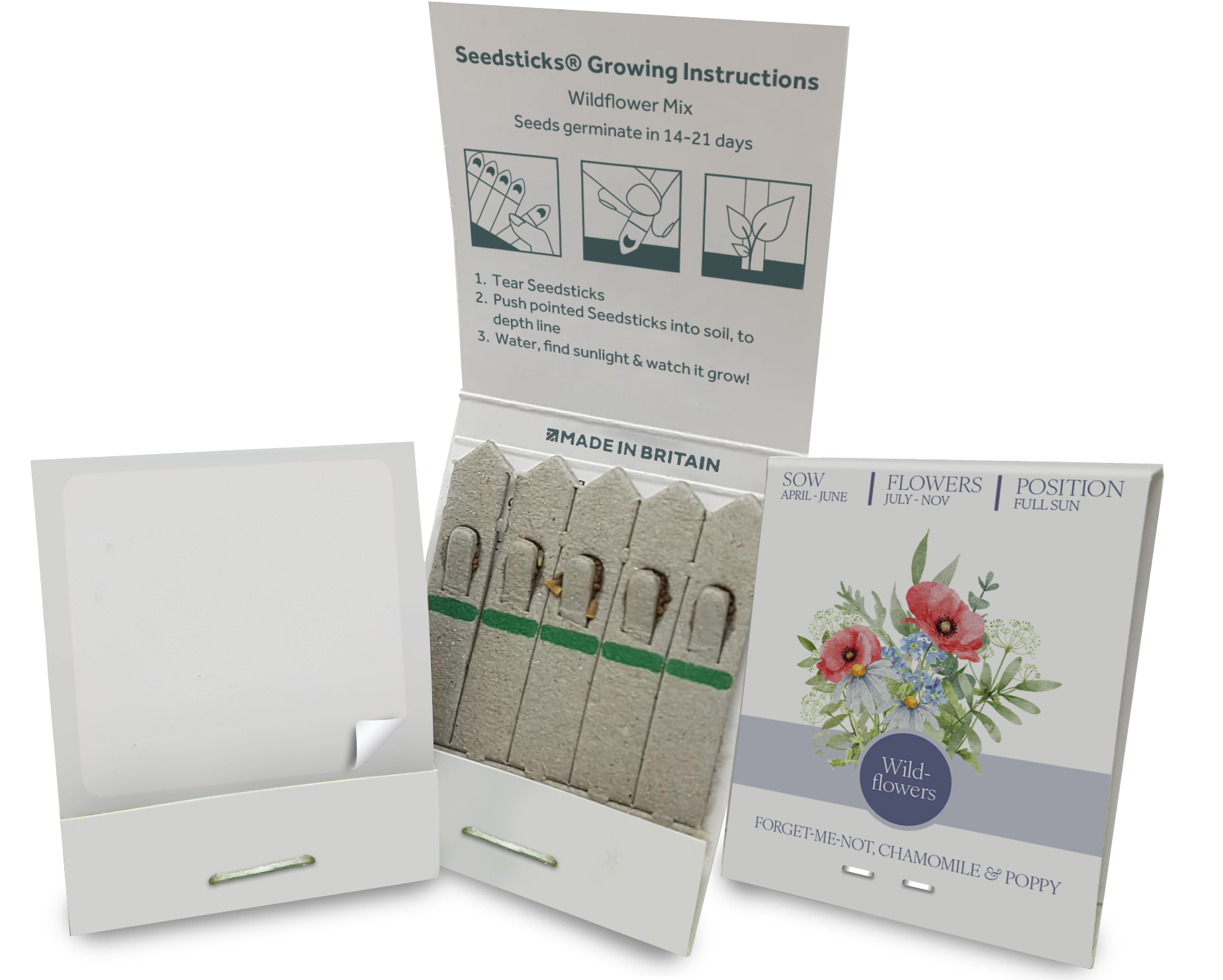 Essentials Small Standard Seedsticks - Example Artwork (3D) (ESS-002) (Wildflower) Unbranded.png