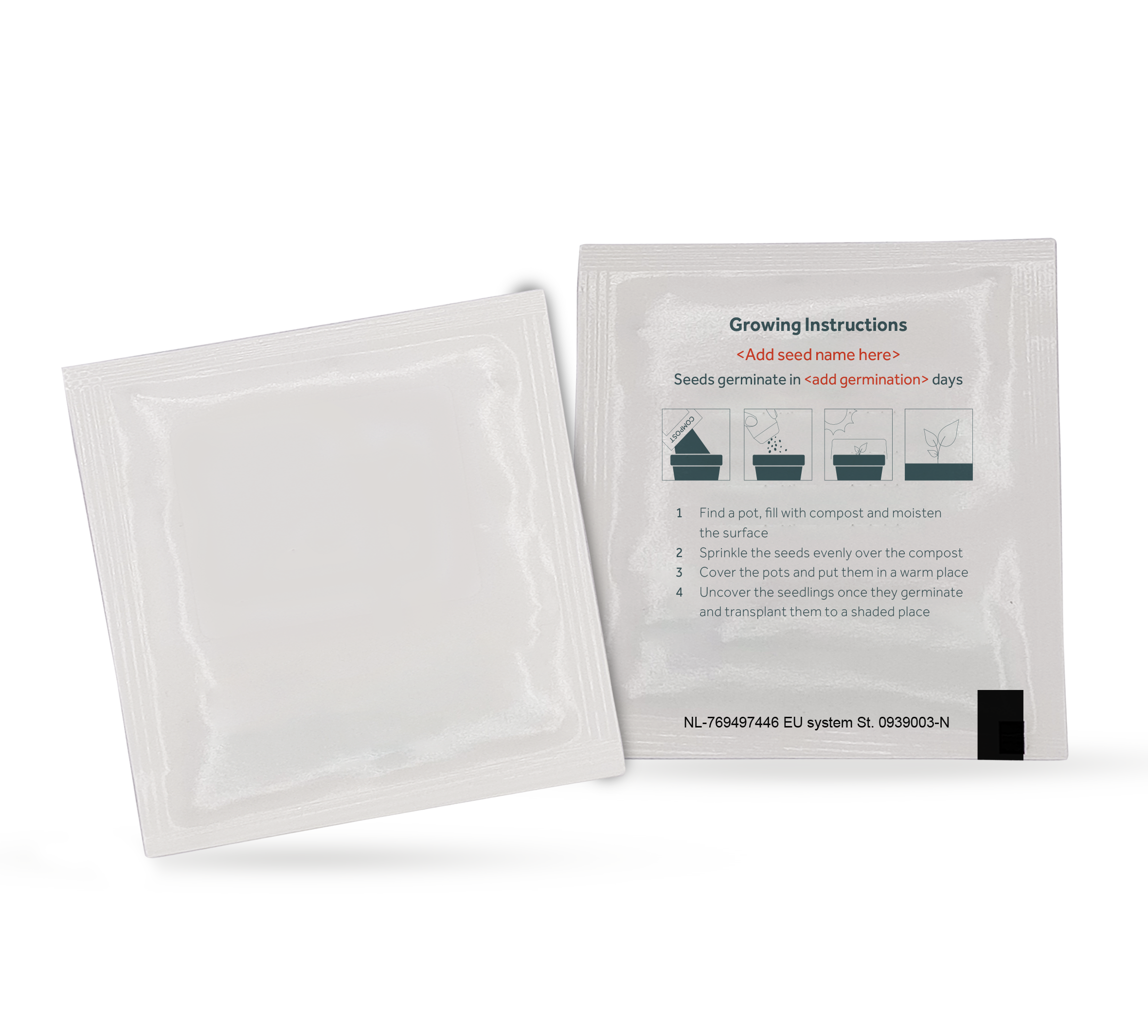 Small Seed Packet - Gloss - Example Artwork (3D) (SPK-001) Unbranded.png