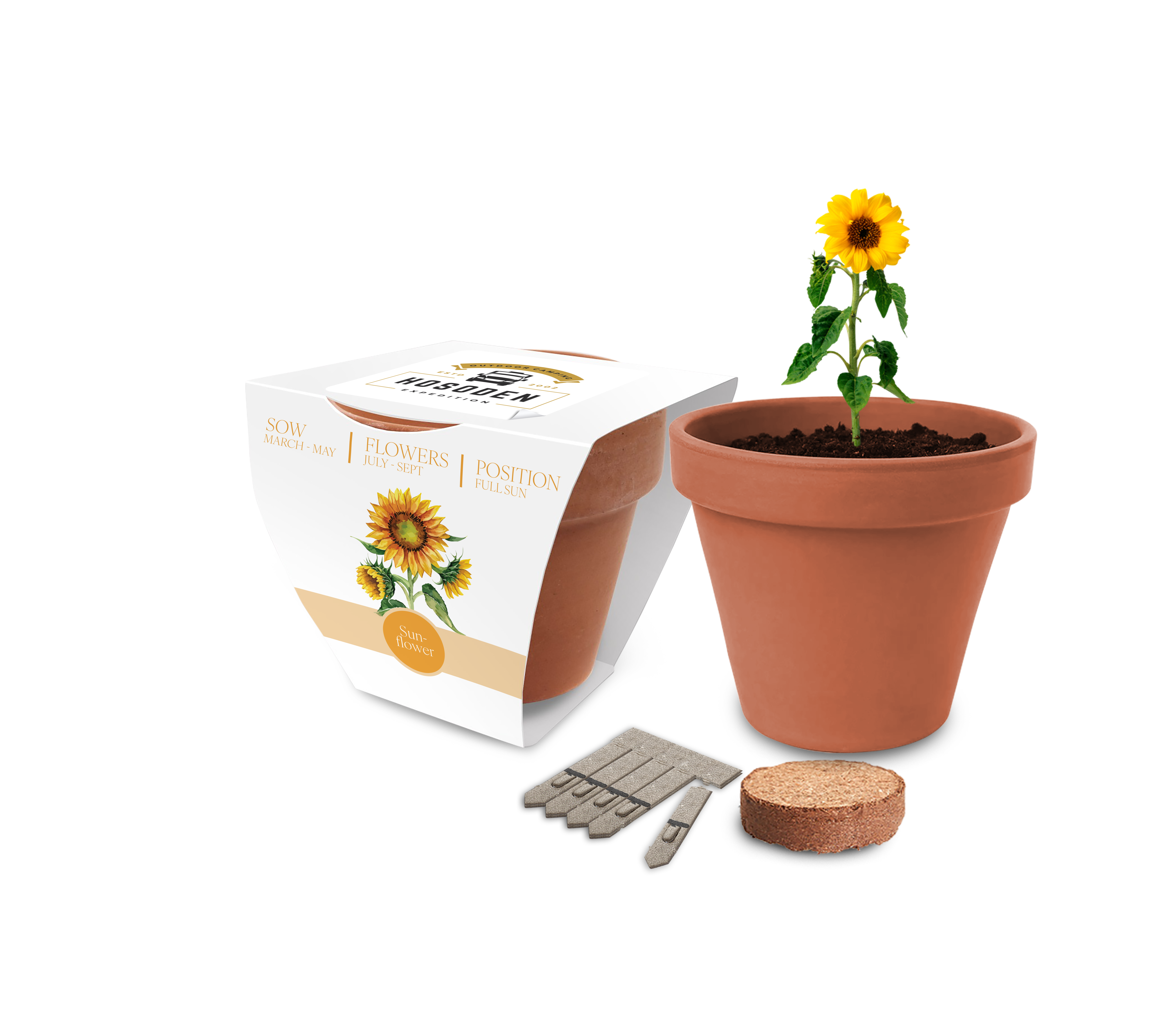 Essentials Clay Pot Gardens - Example Artwork (Sunflower) (3D) (SUP-003).png