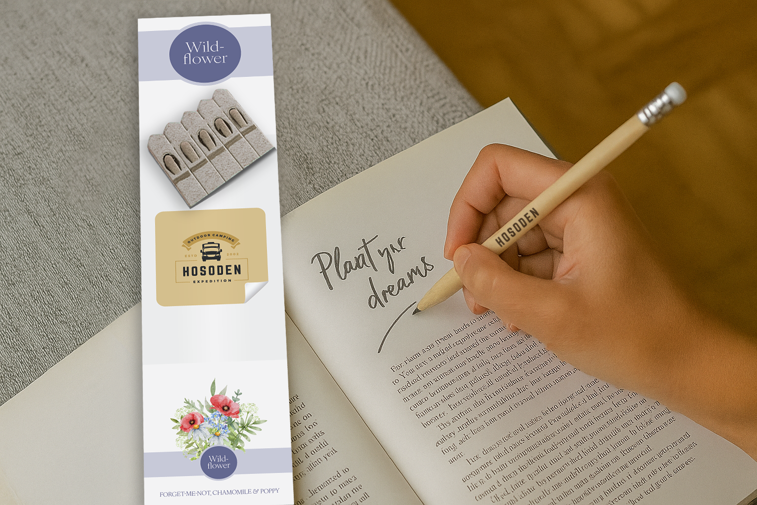 Essential Pencil Seedsticks  -  Example Artwork (3D (Wildflower)_Lifestyle Image (SUP-004).png